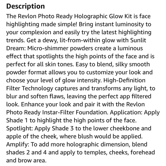 Photo ready Revlon highlighting palette 💋 SUNLIT DREAMS - Picture 6 of 11